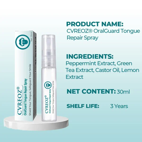 👅 CVREOZ® OralGuard Tongue Repair Spray 💚 HOT SALE UP TO 60%