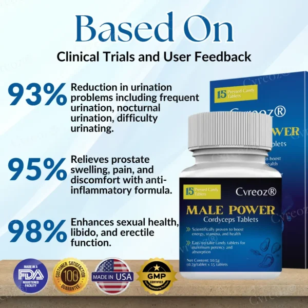 `Cvreoz® Male Power Cordyceps Tablets
