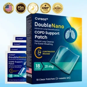 🔥FDA Approved⭐ WHO Approved🌍 Cvreoz® DoubleNano COPD Support Patch - Brand New Natural Formual🌿Quick Penetrates & Absorbs⚡ See Result In 1 Weeks✅