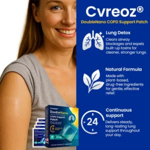 🔥FDA Approved⭐ WHO Approved🌍 Cvreoz® DoubleNano COPD Support Patch - Brand New Natural Formual🌿Quick Penetrates & Absorbs⚡ See Result In 1 Weeks✅