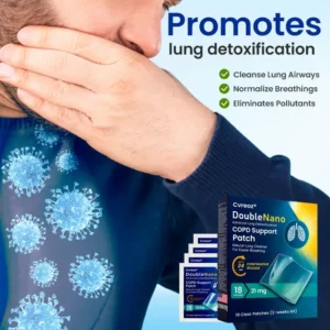🔥FDA Approved⭐ WHO Approved🌍 Cvreoz® DoubleNano COPD Support Patch - Brand New Natural Formual🌿Quick Penetrates & Absorbs⚡ See Result In 1 Weeks✅