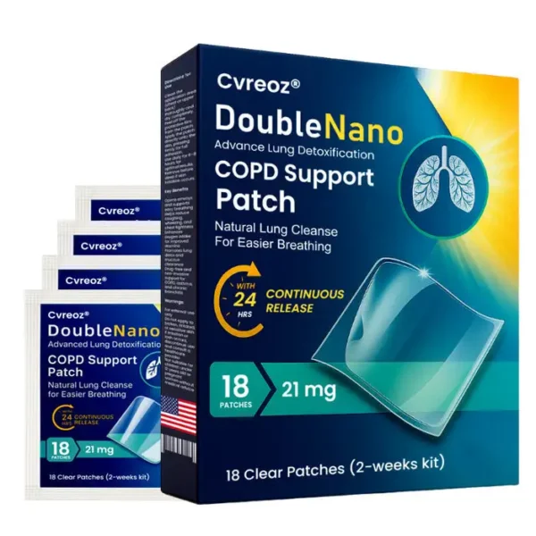 🔥FDA Approved⭐ WHO Approved🌍 Cvreoz® DoubleNano COPD Support Patch - Brand New Natural Formual🌿Quick Penetrates & Absorbs⚡ See Result In 1 Weeks✅