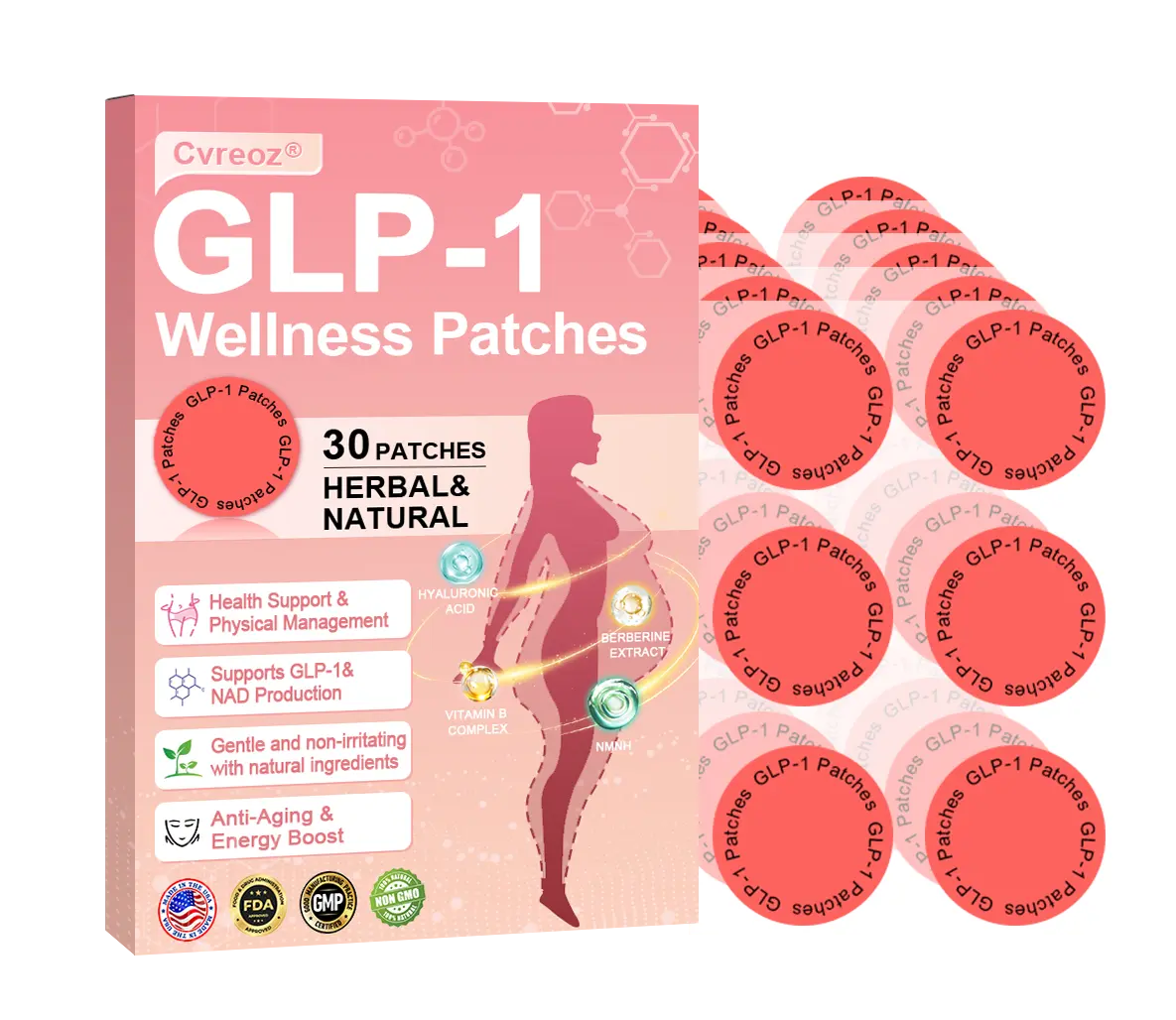 Cvreoz® 🌿🌿 GLP-1 Health Patch 🔥 Limited Edition Packaging with 70% Discount! 🔥 (Suitable for long-term use or use during any endurance activity)