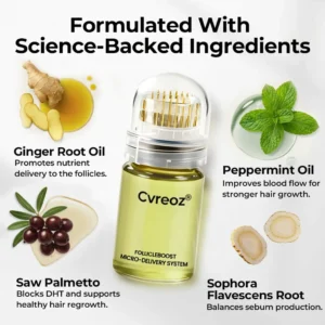 Cvreoz® FollicleBoost Micro-Delivery System Advanced Scalp Renewal Kit