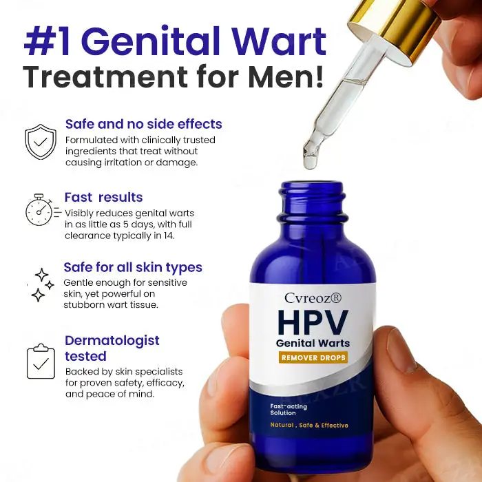 🏷️ EXCLUSIVE DEAL! 50% OFF - Cvreoz® HPV Genital Warts Remover Drop